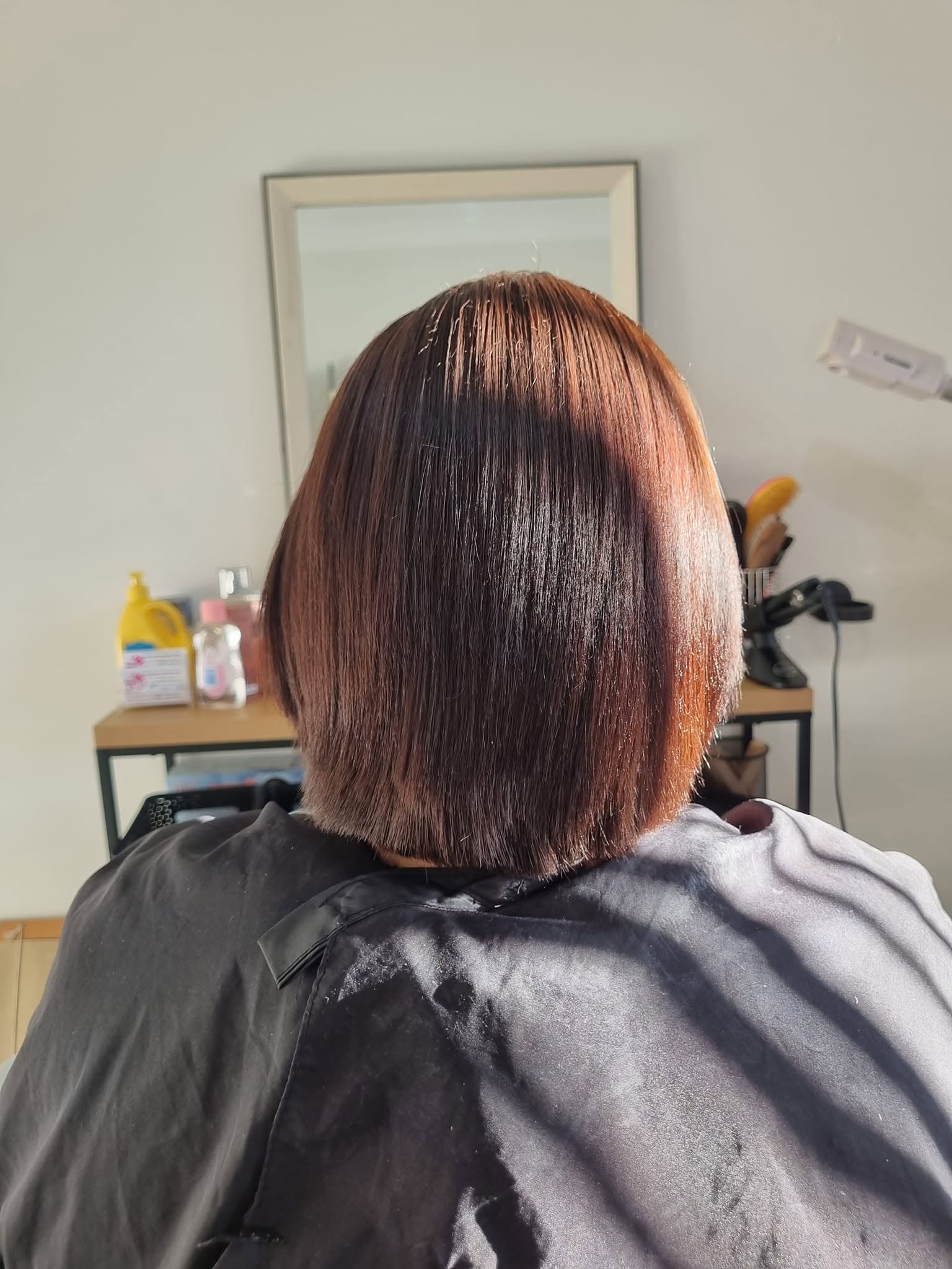 Recent hair styling result
